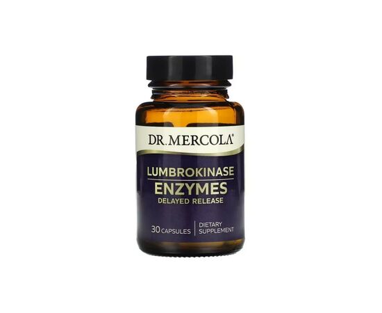 Пробиотики Dr. Mercola Ферменты для переваривания белка, Люмброкиназа, Lumbrokinas (MCL-03199)
