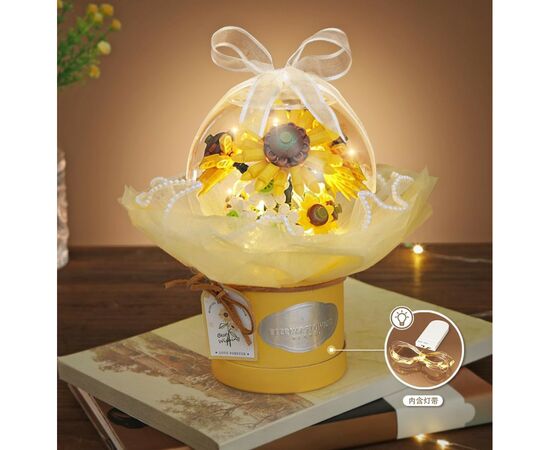 Конструктор LOZ букет цветочная композиция, хризантема, Маргаритка (1299), изображение 3 Конструктор LOZ букет цветочная композиция, хризантема, Маргаритка (1299), изображение 3