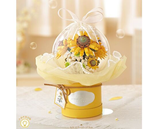 Конструктор LOZ букет цветочная композиция, хризантема, Маргаритка (1299), изображение 4 Конструктор LOZ букет цветочная композиция, хризантема, Маргаритка (1299), изображение 4