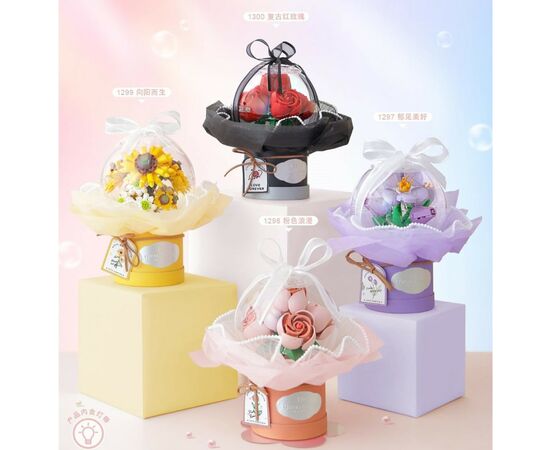 Конструктор LOZ букет цветочная композиция, хризантема, Маргаритка (1299), изображение 5 Конструктор LOZ букет цветочная композиция, хризантема, Маргаритка (1299), изображение 5