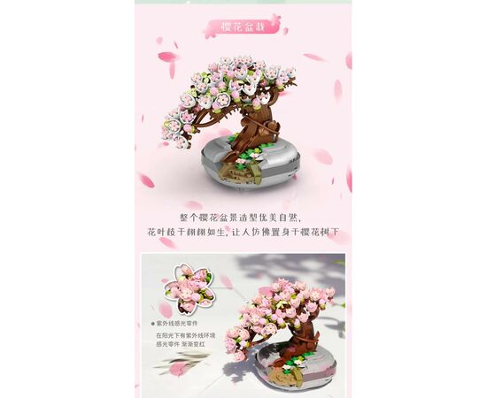 Конструктор LOZ mini Сакура в горшке (1661), изображение 4 Конструктор LOZ mini Сакура в горшке (1661), изображение 4