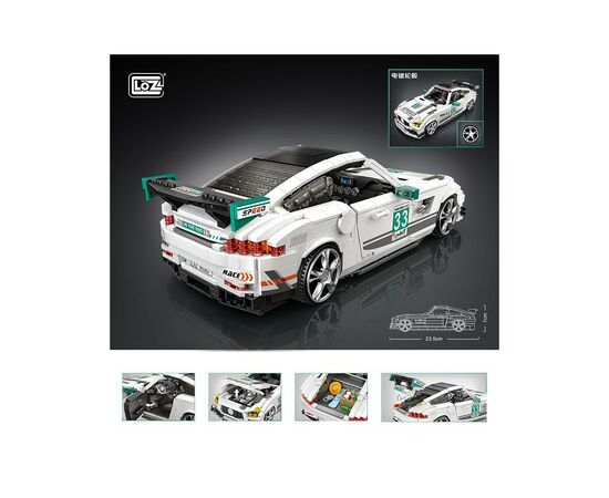 Конструктор LOZ Гоночный автомобиль (1128), изображение 4 Конструктор LOZ Гоночный автомобиль (1128), изображение 4