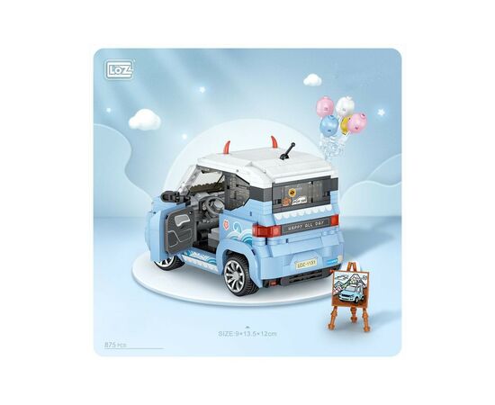 Конструктор LOZ mini Автомобиль MINI голубой (1131), изображение 7 Конструктор LOZ mini Автомобиль MINI голубой (1131), изображение 7