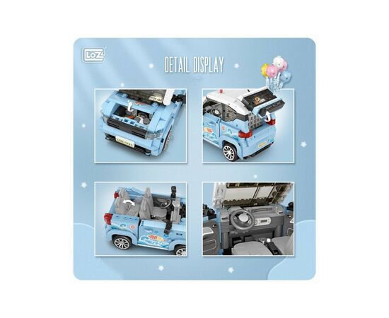 Конструктор LOZ mini Автомобиль MINI голубой (1131), изображение 8 Конструктор LOZ mini Автомобиль MINI голубой (1131), изображение 8