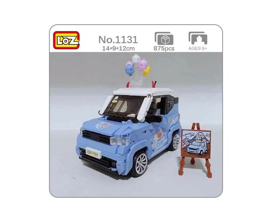 Конструктор LOZ mini Автомобиль MINI голубой (1131), изображение 9 Конструктор LOZ mini Автомобиль MINI голубой (1131), изображение 9