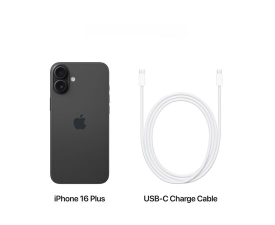 Мобільний телефон Apple iPhone 16 Plus 256GB Black (MXWN3), зображення 8 Мобільний телефон Apple iPhone 16 Plus 256GB Black (MXWN3), зображення 8