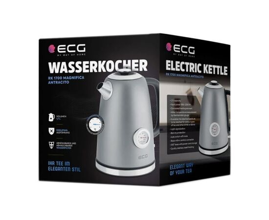Электрочайник ECG RK 1700 Magnifica Antracito, изображение 9 Электрочайник ECG RK 1700 Magnifica Antracito, изображение 9