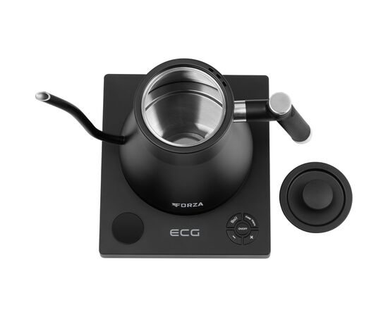 Электрочайник ECG Forza 8000 Pour over Nero, изображение 4 Электрочайник ECG Forza 8000 Pour over Nero, изображение 4