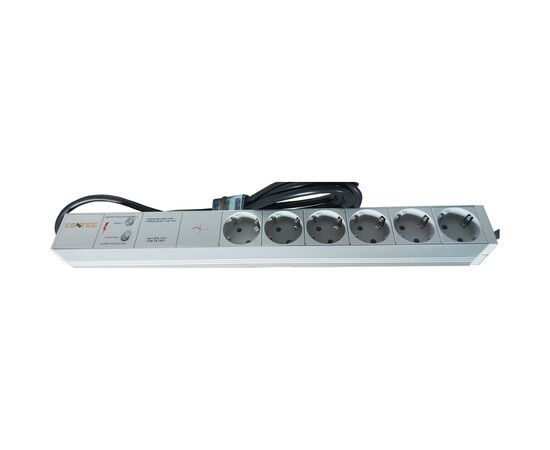 Силовой блок Conteg 19" 2U 6xSchuko, фильтр, с кабелем (DP-RP-06-SCHUPH)