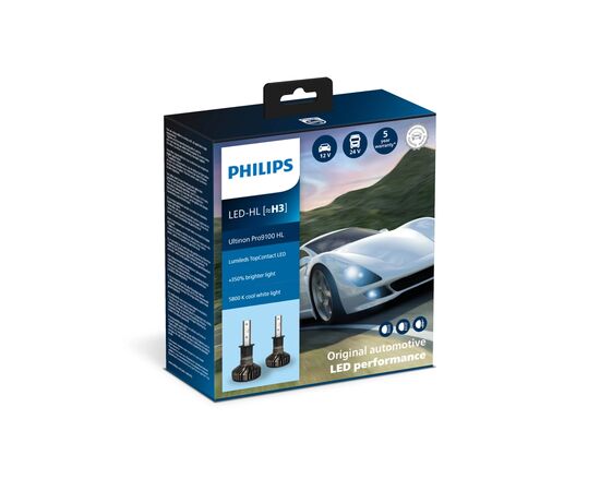 Автолампа Philips LED H7 11972U91Х2 12/24V Ultinon Pro9100 +350 (74245), изображение 3 Автолампа Philips LED H7 11972U91Х2 12/24V Ultinon Pro9100 +350 (74245), изображение 3