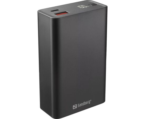 Батарея универсальная Sandberg 20000mAh, PD/65W, QC/3.0, low carrent mode, +cable 100W (420-95), изображение 2 Батарея универсальная Sandberg 20000mAh, PD/65W, QC/3.0, low carrent mode, +cable 100W (420-95), изображение 2