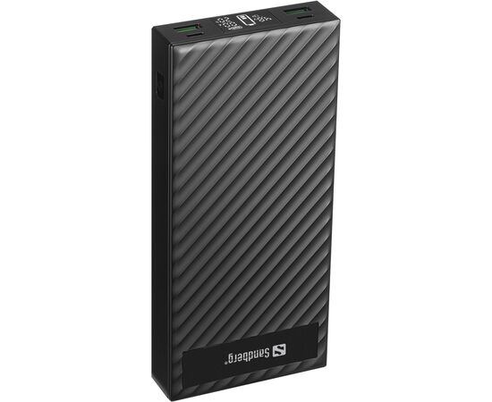 Батарея универсальная Sandberg 30000mAh, PD/100W, QC/3.0, UPS mode, +2*cable 100W (420-87), изображение 2 Батарея универсальная Sandberg 30000mAh, PD/100W, QC/3.0, UPS mode, +2*cable 100W (420-87), изображение 2