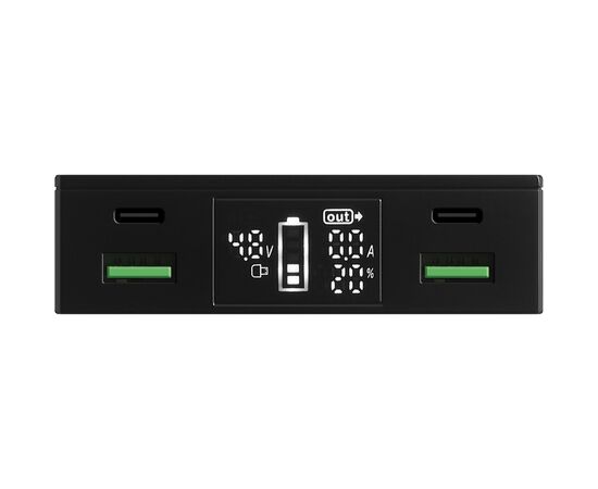 Батарея универсальная Sandberg 30000mAh, PD/100W, QC/3.0, UPS mode, +2*cable 100W (420-87), изображение 3 Батарея универсальная Sandberg 30000mAh, PD/100W, QC/3.0, UPS mode, +2*cable 100W (420-87), изображение 3