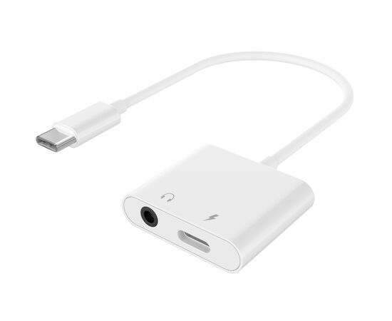 Адаптер USB-C to stereo audio 3.5 mm + USB-C power (CDLA) Cablexpert (A-CM-3.5FP-01)