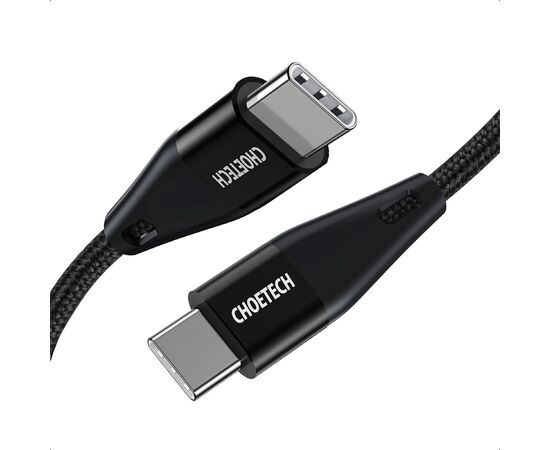 Дата кабель USB-C to USB-C 1.2m USB4.Gen 3 40 Gbps 240W Choetech (XCC-1040), изображение 2 Дата кабель USB-C to USB-C 1.2m USB4.Gen 3 40 Gbps 240W Choetech (XCC-1040), изображение 2
