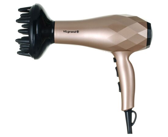 Фен Vilgrand VHD-2424ТI gold, изображение 3 Фен Vilgrand VHD-2424ТI gold, изображение 3