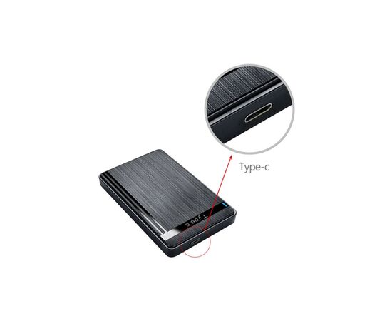 Карман внешний Dynamode 2.5" SATA/SSD HDD - USB 3.1 Type-C (DM-CAD-25317C), изображение 2 Карман внешний Dynamode 2.5" SATA/SSD HDD - USB 3.1 Type-C (DM-CAD-25317C), изображение 2