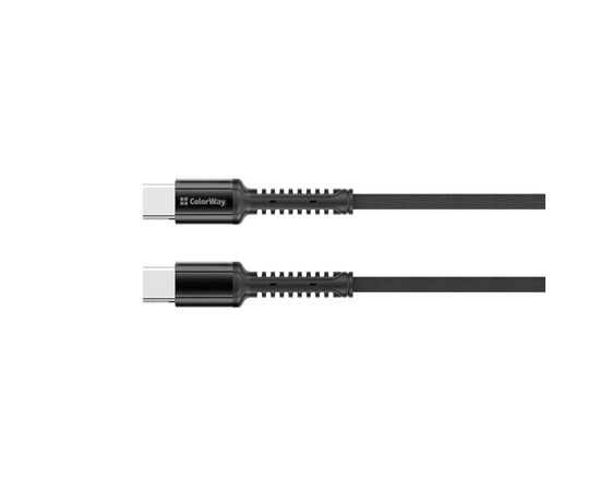 Дата кабель USB-C to USB-C 1.0m (PD Fast Charging) 3.0А (68W) ColorWay (CW-CBPDCC030-GR), изображение 2 Дата кабель USB-C to USB-C 1.0m (PD Fast Charging) 3.0А (68W) ColorWay (CW-CBPDCC030-GR), изображение 2