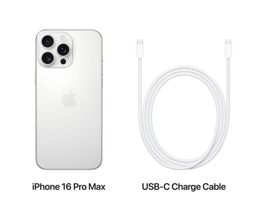 Мобильный телефон Apple iPhone 16 Pro Max 1TB White Titanium (MYX53), изображение 8 Мобильный телефон Apple iPhone 16 Pro Max 1TB White Titanium (MYX53), изображение 8