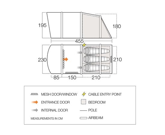 Палатка Vango Harris Air 350 Mineral Green (TETHARRAI000001) (930838), изображение 12 Палатка Vango Harris Air 350 Mineral Green (TETHARRAI000001) (930838), изображение 12