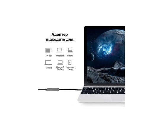 Адаптер Dynamode USB3.0 Type-C to 1000/100 Mbit/s RJ-45 (RTL8153) 0.13 m (DM-AD-GLAN-C), изображение 4 Адаптер Dynamode USB3.0 Type-C to 1000/100 Mbit/s RJ-45 (RTL8153) 0.13 m (DM-AD-GLAN-C), изображение 4
