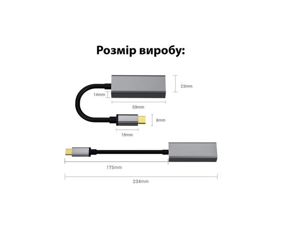 Адаптер Dynamode USB3.0 Type-C to 1000/100 Mbit/s RJ-45 (RTL8153) 0.13 m (DM-AD-GLAN-C), изображение 6 Адаптер Dynamode USB3.0 Type-C to 1000/100 Mbit/s RJ-45 (RTL8153) 0.13 m (DM-AD-GLAN-C), изображение 6