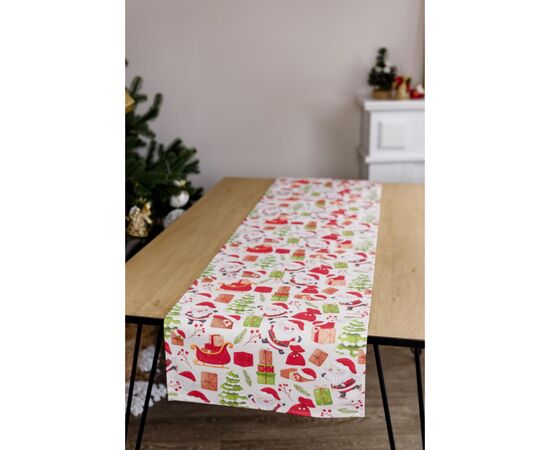 Доріжка на стіл Прованс Санта на білому 40х140 см (035777), зображення 4 Доріжка на стіл Прованс Санта на білому 40х140 см (035777), зображення 4