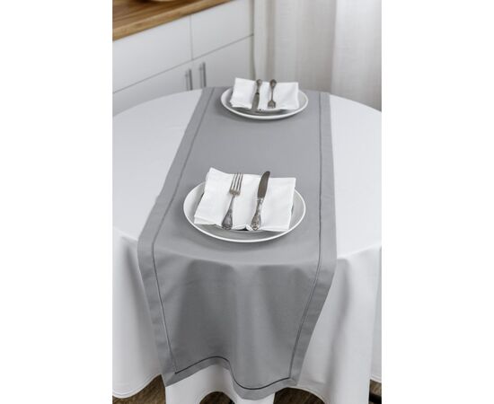 Доріжка на стіл Прованс Kelly сіра 40х140 см (032896), зображення 2 Доріжка на стіл Прованс Kelly сіра 40х140 см (032896), зображення 2