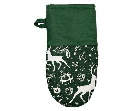 Кухонная прихватка Прованс набор перчатка и прихватка Зеленые олени (027388), изображение 2