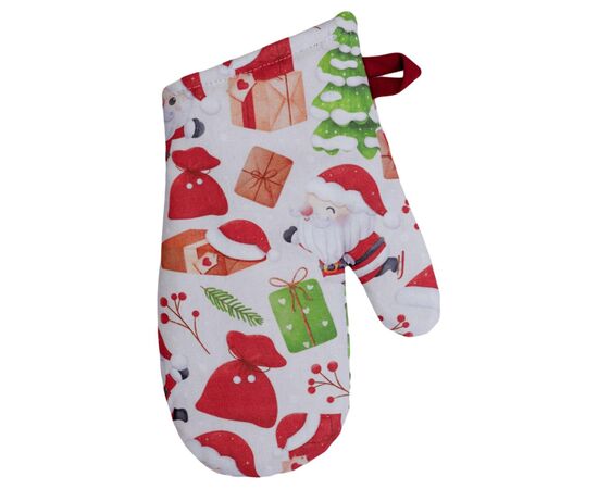 Кухонная прихватка Прованс набор перчатка и прихватка Санта на белом (035793), изображение 4