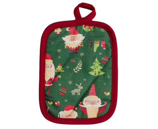 Кухонная прихватка Прованс набор перчатка и прихватка Санта на зеленом (035795), изображение 3 Кухонная прихватка Прованс набор перчатка и прихватка Санта на зеленом (035795), изображение 3