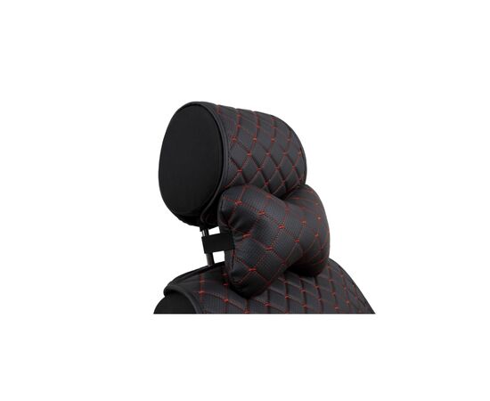 Подушка EVAtech ECO 27х16 см чорна з червоною ниткою (SPCRBR), зображення 2 Подушка EVAtech ECO 27х16 см чорна з червоною ниткою (SPCRBR), зображення 2