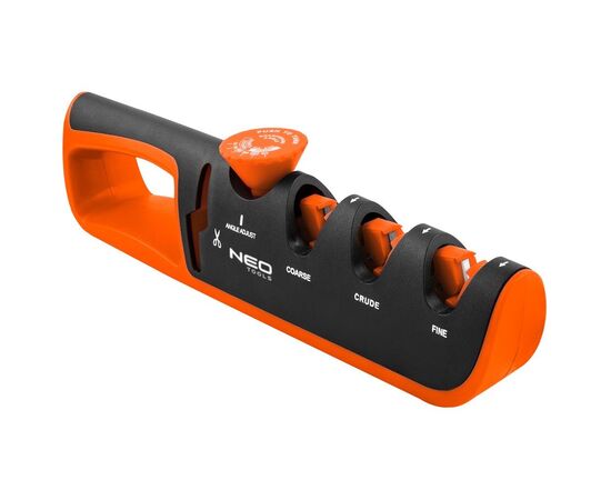 Точилка для ножей Neo Tools 3 етапи заточування, алмаз, карбід вольфраму та кераміка, (56-050)
