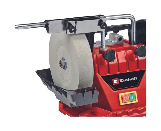 Точильный станок Einhell TC-WG 200, влажной заточки, 125Вт диск 200х32мм, кожаный диск 180х30мм (4418008), изображение 6 Точильный станок Einhell TC-WG 200, влажной заточки, 125Вт диск 200х32мм, кожаный диск 180х30мм (4418008), изображение 6