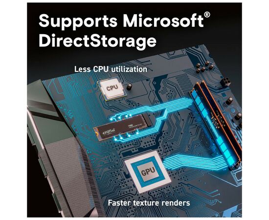 Накопитель SSD M.2 2280 500GB T500 Micron (CT500T500SSD8), изображение 7 Накопитель SSD M.2 2280 500GB T500 Micron (CT500T500SSD8), изображение 7