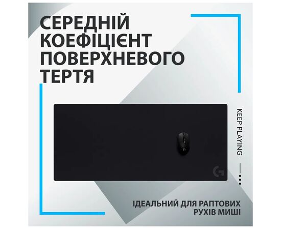 Коврик для мышки Logitech G840 Gaming Mouse Pad Black (943-000778), изображение 6 Коврик для мышки Logitech G840 Gaming Mouse Pad Black (943-000778), изображение 6
