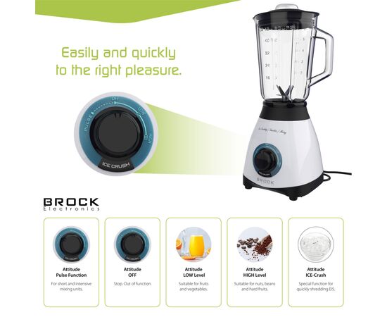 Блендер Brock BL 1501 WH, изображение 5 Блендер Brock BL 1501 WH, изображение 5