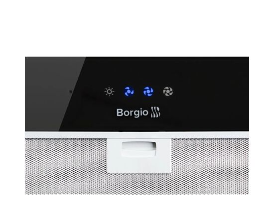 Вытяжка кухонная Borgio BBG 5850 BLACK GLASS SU, изображение 2 Вытяжка кухонная Borgio BBG 5850 BLACK GLASS SU, изображение 2