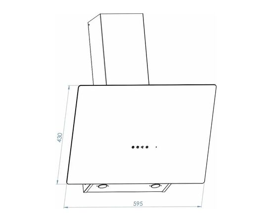 Вытяжка кухонная Borgio RNT-MG 60 black glass MU, изображение 3 Вытяжка кухонная Borgio RNT-MG 60 black glass MU, изображение 3