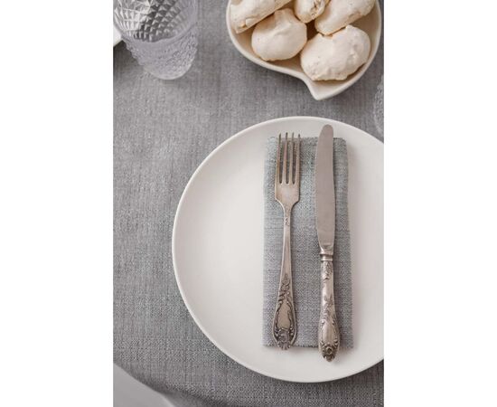 Скатерть Прованс праздничная круглая Жемчужина Silver Dх136 (037602), изображение 9 Скатерть Прованс праздничная круглая Жемчужина Silver Dх136 (037602), изображение 9