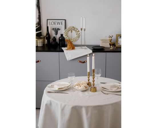 Скатерть Прованс праздничная круглая Жемчужина White Dх180 (037608), изображение 5 Скатерть Прованс праздничная круглая Жемчужина White Dх180 (037608), изображение 5