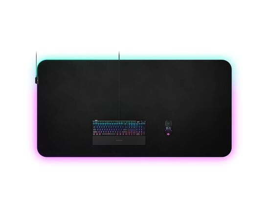 Коврик для мышки SteelSeries QcK Prism Cloth 5XL Etail RGB Black (63524), изображение 5 Коврик для мышки SteelSeries QcK Prism Cloth 5XL Etail RGB Black (63524), изображение 5