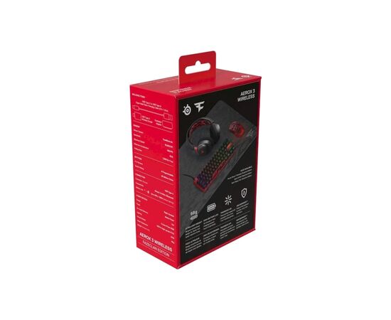 Мишка SteelSeries Aerox 3 Bluetooth RGB Faze Clan Edition Red (62609), зображення 5 Мишка SteelSeries Aerox 3 Bluetooth RGB Faze Clan Edition Red (62609), зображення 5