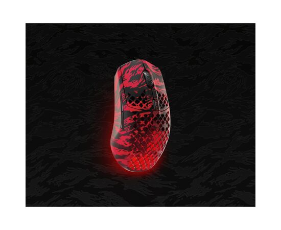 Мишка SteelSeries Aerox 3 Bluetooth RGB Faze Clan Edition Red (62609), зображення 6 Мишка SteelSeries Aerox 3 Bluetooth RGB Faze Clan Edition Red (62609), зображення 6