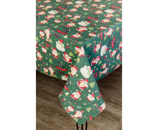 Скатерть Прованс Санта на зеленом 120х140 см (035783), изображение 2 Скатерть Прованс Санта на зеленом 120х140 см (035783), изображение 2