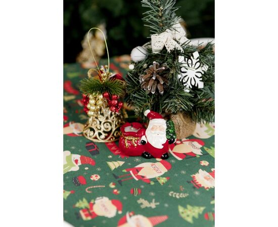 Скатерть Прованс Санта на зеленом 120х140 см (035783), изображение 5 Скатерть Прованс Санта на зеленом 120х140 см (035783), изображение 5