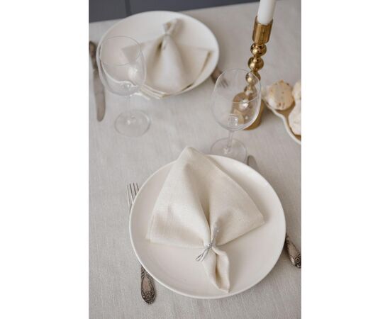 Скатерть Прованс праздничная Жемчужина White 132х120 см (037592), изображение 2 Скатерть Прованс праздничная Жемчужина White 132х120 см (037592), изображение 2