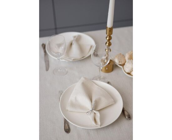 Скатерть Прованс праздничная Жемчужина White 132х120 см (037592), изображение 3 Скатерть Прованс праздничная Жемчужина White 132х120 см (037592), изображение 3