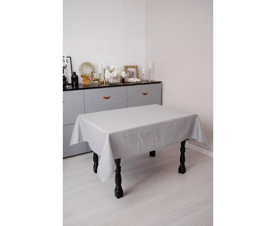Скатерть Прованс праздничная Жемчужина Silver 132х220 см (037598), изображение 5 Скатерть Прованс праздничная Жемчужина Silver 132х220 см (037598), изображение 5