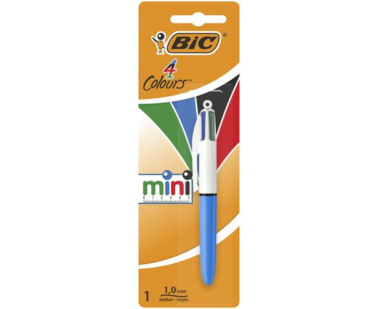 Ручка кулькова Bic 4 in 1 Colours Mini, блакитна (bc895956)